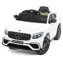 EMotorad Formula Fun Mercedes AMZ GLC Ride-On Car, White, 3Y+