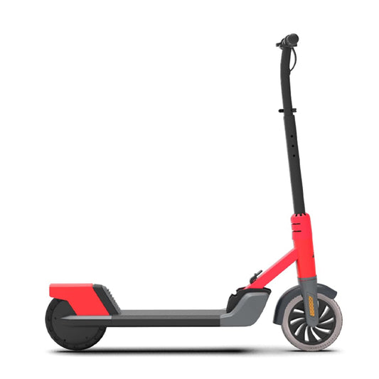 EMotorad Lil E Junior Electric Kick Scooter for Kids 6+ Years | Foldable Aluminum Alloy Frame | 100W Hub Motor & 2.6Ah Battery | Smooth Acceleration, Up to 8 km Range | Lightweight, Safe, and Fun Ride - Active Red