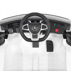 EMotorad Formula Fun Mercedes AMZ GLC Ride-On Car, White, 3Y+