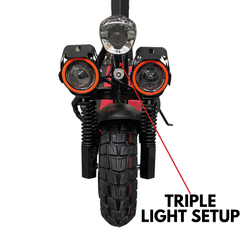 Beast Air Offroader Foldable Electric Scooter (Red)