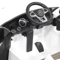 EMotorad Formula Fun Mercedes AMZ GLC Ride-On Car, White, 3Y+