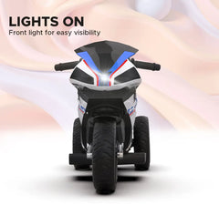 EMotorad Formula Fun BMW HP4 Ride-On Bike, White, 3Y+