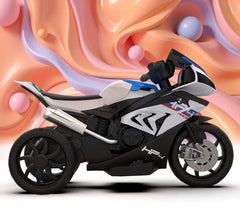 EMotorad Formula Fun BMW HP4 Ride-On Bike, White, 3Y+