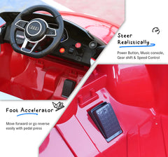 EMotorad Formula Fun AUDI TTRS TOY CAR (Red), 3Y+
