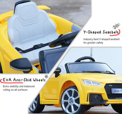 EMotorad Formula Fun AUDI TTRS TOY CAR (Yellow), 3Y+