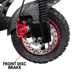 Beast Air Offroader Foldable Electric Scooter (Red)