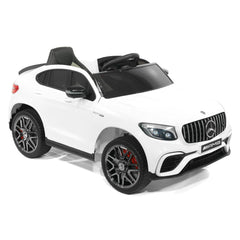 EMotorad Formula Fun Mercedes AMZ GLC Ride-On Car, White, 3Y+