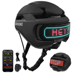 Bike Helmet - Bicycle Helmets with LED Light - Adult Youth Urban Bike Commuter, e-Bike, Scooter Helmet (58-62 cm)
