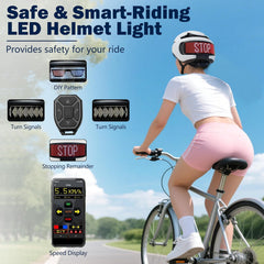 Bike Helmet - Bicycle Helmets with LED Light - Adult Youth Urban Bike Commuter, e-Bike, Scooter Helmet (58-62 cm)