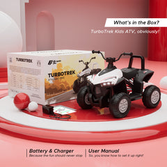 Emotorad Turbo Trek ATV (White Pop)