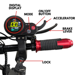 Beast Air Offroader Foldable Electric Scooter (Red)