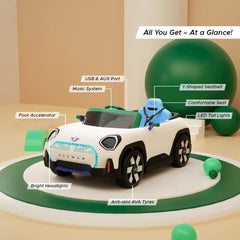 Emotorad Formula Fun Mini Cooper Aceman -White