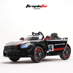 Emotorad Formula Fun Mercedes-Amg Gt4 Toy Ride-On Car (Black-Red), 3-6 Years