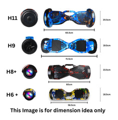 G2 Warrior (Black) 8.5 inch All Terrain Off Road Hoverboard with APP, Bluetooth (UL Certified)