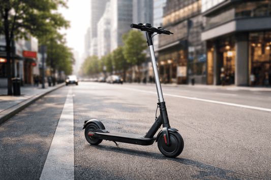 Non-RTO electric scooter parked on a city street in India (insurance documents and common rejections)