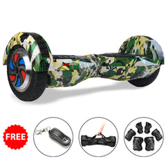 H8 Green Military Hoverboard with Remote, Bag and Long Range Battery