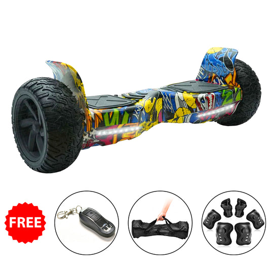 H9 Skullcandy Off-road Hummer Hoverboard with Mobile App and Protection Kit