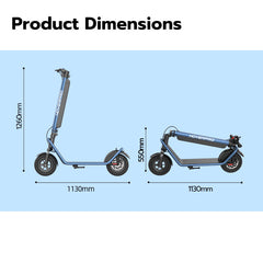 X11 Foldable Electric Scooter- Blue