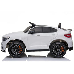 EMotorad Formula Fun Mercedes AMZ GLC Ride-On Car, White, 3Y+
