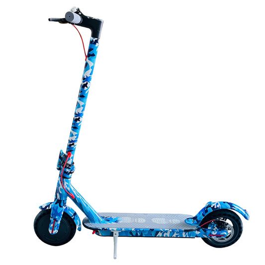 X1 Foldable Electric Scooter Printed Edition (Blue Military)