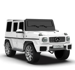 EMotorad Formula Fun Mercedes Benz G-Wagon Ride-On Car, White, 3Y+