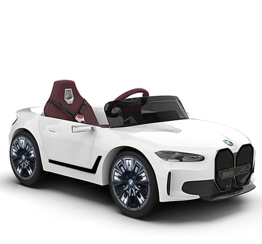 EMotorad Formula Fun BMW i4 Ride-On Car, White, 3Y+