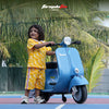 Emotorad Formula Fun Vespa Toy Ride-On Scooter (Blue),  3-6 Years
