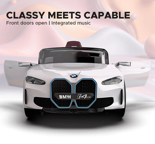 EMotorad Formula Fun BMW i4 Ride-On Car, White, 3Y+