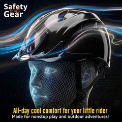 Hoverpro Sports Protective Gear Set for Boys & Girls | Kids Safety Guard Contains Helmet, Knee Pads, Elbow Pads & Wrist Guards | Ages 6-14 Years, Ideal for Cycling, Skateboarding & Scooters