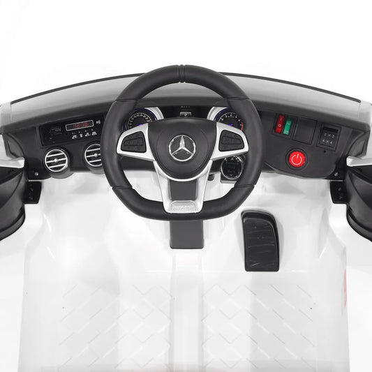 EMotorad Formula Fun Mercedes AMZ GLC Ride-On Car, White, 3Y+
