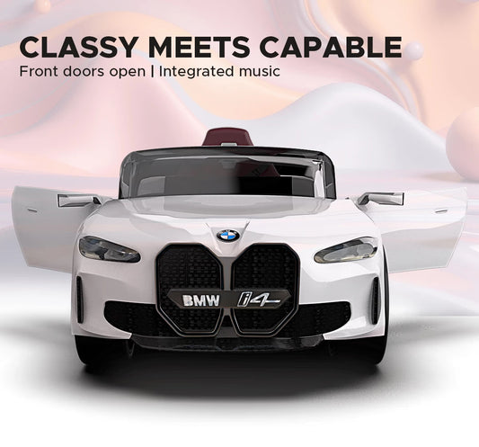 EMotorad Formula Fun BMW i4 Ride-On Car, White, 3Y+