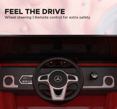 EMotorad Formula Fun Mercedes Benz G-Wagon Ride-On Car, Red, 3Y+