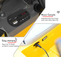 EMotorad Formula Fun AUDI TTRS TOY CAR (Yellow), 3Y+