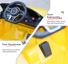 EMotorad Formula Fun AUDI TTRS TOY CAR (Yellow), 3Y+