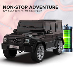 EMotorad Formula Fun Mercedes Benz G-Wagon Ride-On Car, Black, 3Y+