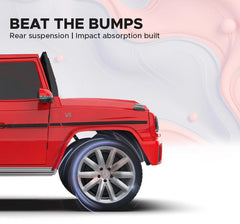 EMotorad Formula Fun Mercedes Benz G-Wagon Ride-On Car, Red, 3Y+