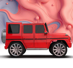 EMotorad Formula Fun Mercedes Benz G-Wagon Ride-On Car, Red, 3Y+