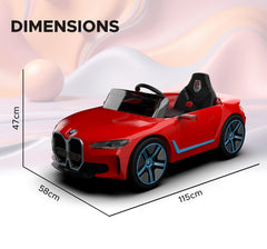 EMotorad Formula Fun BMW i4 Ride-On Car, Red, 3Y+