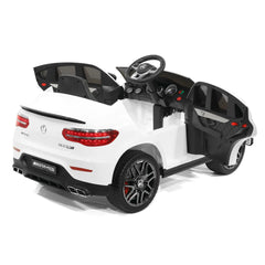 EMotorad Formula Fun Mercedes AMZ GLC Ride-On Car, White, 3Y+