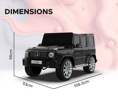 EMotorad Formula Fun Mercedes Benz G-Wagon Ride-On Car, Black, 3Y+