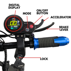 Beast Air Offroader Foldable Electric Scooter (Blue)