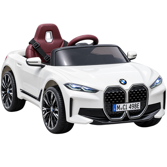 EMotorad Formula Fun BMW i4 Ride-On Car, White, 3Y+