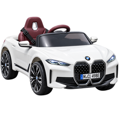 EMotorad Formula Fun BMW i4 Ride-On Car, White, 3Y+