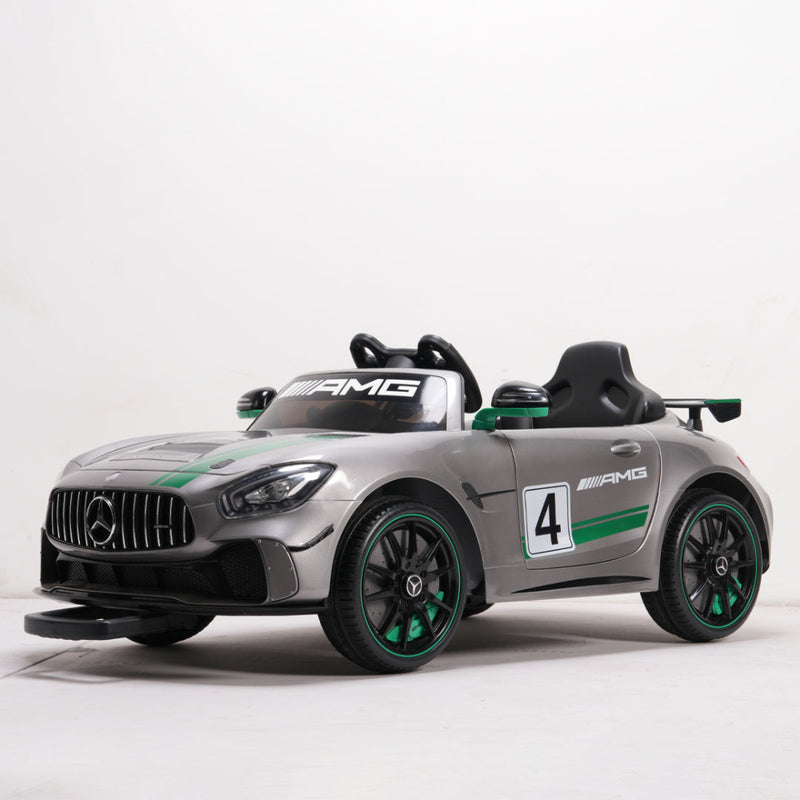 Emotorad Formula Fun Mercedes-Amg Gt4 Toy Ride-On Car (Grey-Green), 3-6 Years