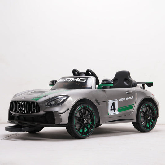 Emotorad Formula Fun Mercedes-Amg Gt4 Toy Ride-On Car (Grey-Green), 3-6 Years
