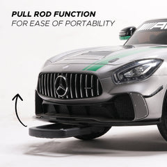 Emotorad Formula Fun Mercedes-Amg Gt4 Toy Ride-On Car (Grey-Green), 3-6 Years