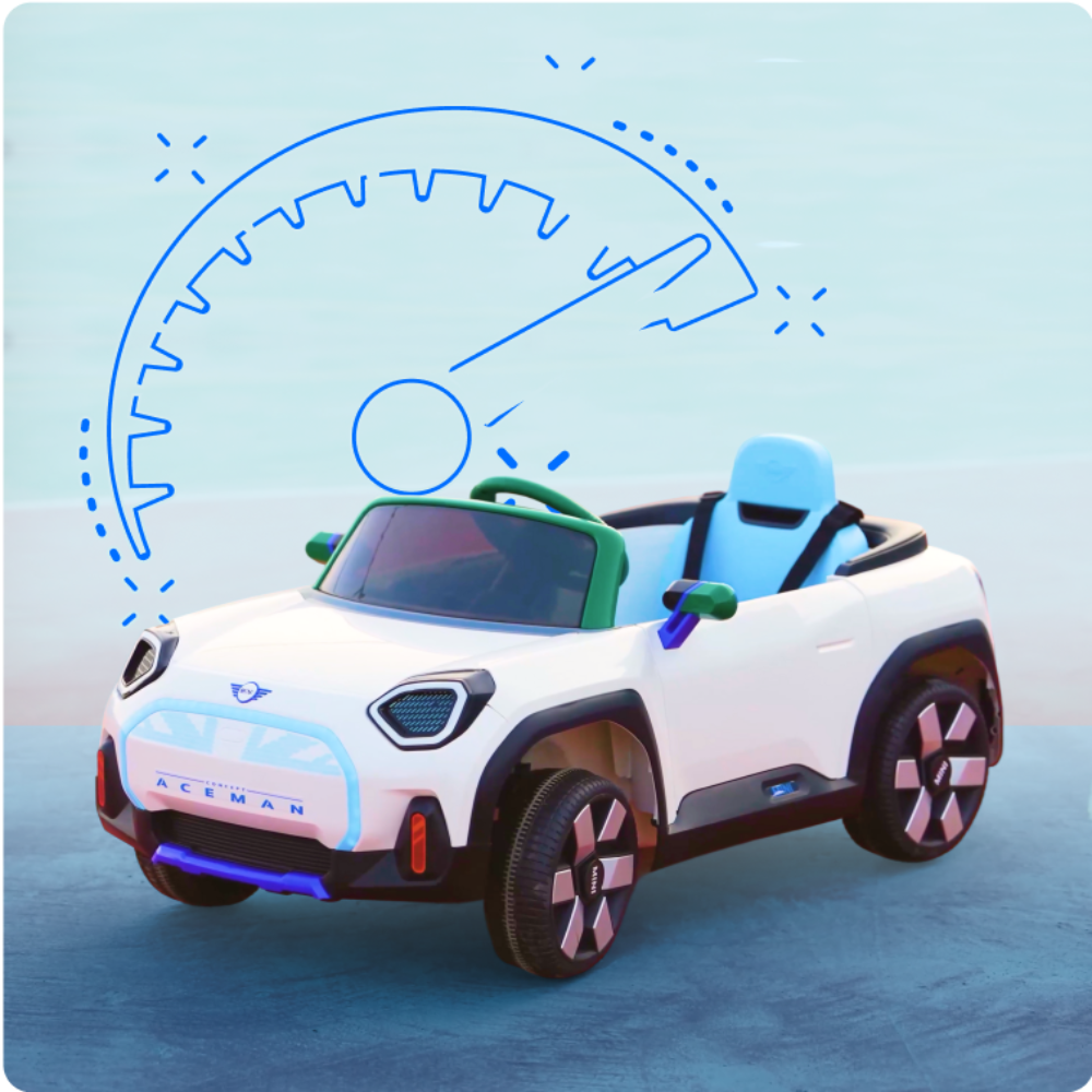 Emotorad Formula Fun Mini Cooper Aceman -White