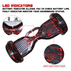 H11 Off-Road Red Fire Hoverboard