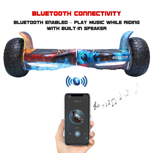 H9 Cool Fire Off-road Hummer Hoverboard with Mobile App and Protection Kit