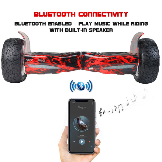 H9 Redfire Off-road Hummer Hoverboard with Mobile App and Protection Kit